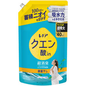 P&G レノアクエン酸in 超消臭 部屋干し フレッシュグリーンの香り 詰替用超特大サイズ 1110mL P&G レノアクエン酸in 超消臭 部屋干し フレッシュグリーンの香り 詰替用超特大サイズ 1110mL