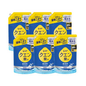 P&G (ケース販売)レノアクエン酸in 超消臭 超無臭 さわやかシトラスの香り(微香) 詰替用超特大サイズ 1110ml×6 LNクエンシトラスSSLCS P&G (ケース販売)レノアクエン酸in 超消臭 超無臭 さわやかシトラスの香り(微香) 詰替用超特大サイズ 1110ml×6 LNクエンシトラスSSLCS