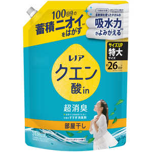 P&G レノアクエン酸in 超消臭 部屋干し フレッシュグリーンの香り 詰替用特大サイズ 730mL P&G レノアクエン酸in 超消臭 部屋干し フレッシュグリーンの香り 詰替用特大サイズ 730mL