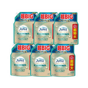 P＆G (ケース販売) ファブリーズ W除菌＋消臭 プレミアム 清潔なランドリーの香り つめかえ用4回分×6個 