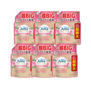 P＆G (ケース販売) ファブリーズ W除菌＋消臭 プレミアム パステルフローラル＆ブロッサムの香り つめかえ用4回分×6個 