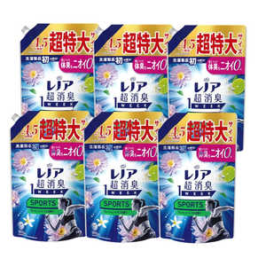 P&G (ケース販売)レノア超消臭1weekSPORTSフレッシュシトラスの香りつめかえ用超特大サイズ1380mL×6 P&G (ケース販売)レノア超消臭1weekSPORTSフレッシュシトラスの香りつめかえ用超特大サイズ1380mL×6