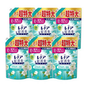 P&G (ケース販売) レノア超消臭1weekみずみずしく香るフレッシュグリーンの香り つめかえ用 超特大サイズ 1380mL×6 P&G (ケース販売) レノア超消臭1weekみずみずしく香るフレッシュグリーンの香り つめかえ用 超特大サイズ 1380mL×6