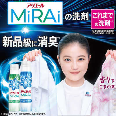 P＆G アリエールミライ 超濃縮 詰替超ジャンボサイズ800g の通販