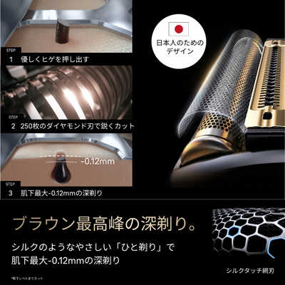 ブラウン BRAUN 電気シェーバー NEVO (シルバー)洗浄機モデル ［4枚刃
