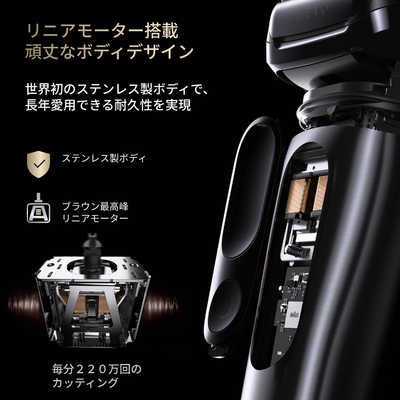 ブラウン BRAUN 電気シェーバー NEVO (グラファイトダスク)洗浄機