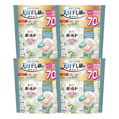P＆G (ケース販売) ボールド ジェルボール4D 心弾けるホワイトティー