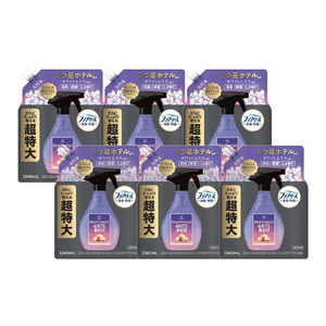 P＆G (ケース販売)レノア ハピネスミスト ホワイトムスクの香り 詰め替え 4回分 1240mL×6 