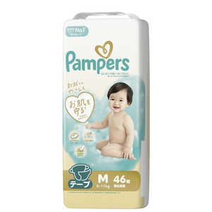 P＆G Pampers(パンパース)はじめての肌へのいちばん スーパージャンボ M(6-11kg) 46枚 PMハジメテSJM