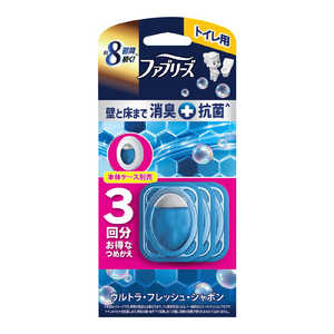 P&G ファブリーズトイレ用消臭剤プレミアムシリーズ+抗菌 ウルトラ・フレッシュ・シャボン 詰替3個パック FRトイレPシヤボンX3 P&G ファブリーズトイレ用消臭剤プレミアムシリーズ+抗菌 ウルトラ・フレッシュ・シャボン 詰替3個パック FRトイレPシヤボンX3