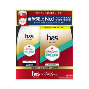 P&G h&s(エイチアンドエス) for men ゴールド2in1シャンプー オールドスパイス ピュアスポーツの香り 本体+詰替セット HSMEN2IN1SPセツト P&G h&s(エイチアンドエス) for men ゴールド2in1シャンプー オールドスパイス ピュアスポーツの香り 本体+詰替セット HSMEN2IN1SPセツト