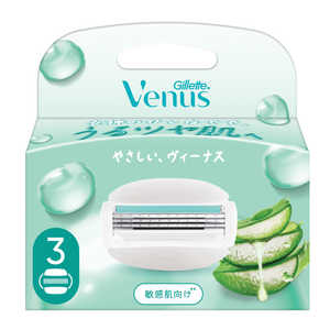 P＆G ヴィーナス うるツヤ肌 敏感肌向け 3枚刃 替刃3B 替刃3個入 