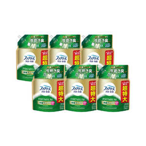 P＆G (ケース販売)ファブリーズ 消臭＋除菌プレミアム 部屋干しプラス おひさまの香り 詰替用 4回分 1240mL×6 フアブ＋ヘヤオヒサマCS