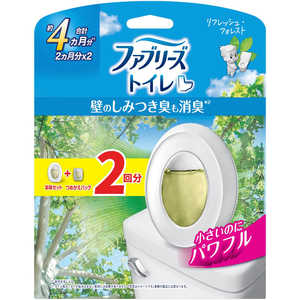 P＆G ファブリーズトイレ用消臭剤 リフレッシュ・フォレスト 本体＋詰替1個パック 6.3mL×2 FRトイレフオレストホンカエ