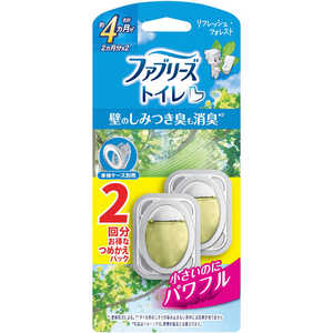 P＆G ファブリーズトイレ用消臭剤 リフレッシュ・フォレスト 詰替2個パック 6.3mL×2 FRトイレフオレストカエ2コ