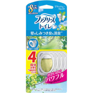 P＆G ファブリーズトイレ用消臭剤 リフレッシュ・フォレスト 詰替4個パック 6.3mL×4 FRトイレフオレストカエ4コ