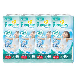 P＆G (ケース販売)Pampers(パンパース) 超吸収エアリー L(9-14kg)40枚×4パック 