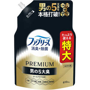 P＆G ファブリーズ 消臭＋除菌プレミアムメン クールアクアの香り 詰替特大サイズ 610mL FRPメンアクアカエSL
