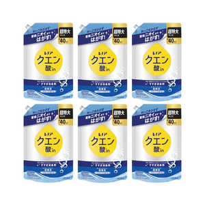 P＆G (ケース販売)レノアクエン酸in超消臭超無臭さわやかシトラスの香り 詰替用超特大 1110ml×6 LNﾑｼﾕｳｼﾄﾗSSLCS