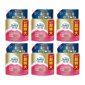 P＆G (ケース販売)ファブリーズ 消臭＋除菌プレミアム パステルフローラル＆ブロッサムの香り 詰替用4回分 1240ml×6 FRPフロラルカエCS