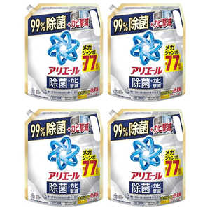 P＆G (ケース販売)アリエールジェル 除菌 詰替 メガサイズ 1950g×4 