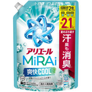 P＆G アリエールミライ 超濃縮 爽快クール つめかえ超ジャンボサイズ ARミライソウカイクルSJ
