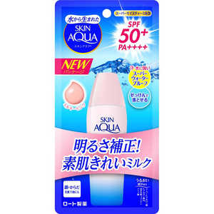 ロート製薬 SKIN AQUA(スキンアクア)スーパーモイスチャーミルク ピンク 40mL SPF50+ / PA++++ 
