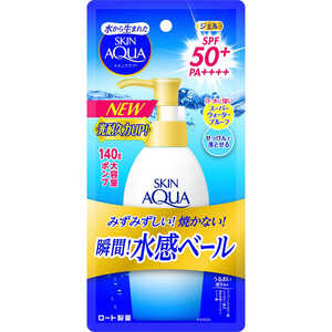 ロート製薬 SKIN AQUA(スキンアクア) スーパーモイスチャージェル ポンプ 140g〔日焼け止め〕 