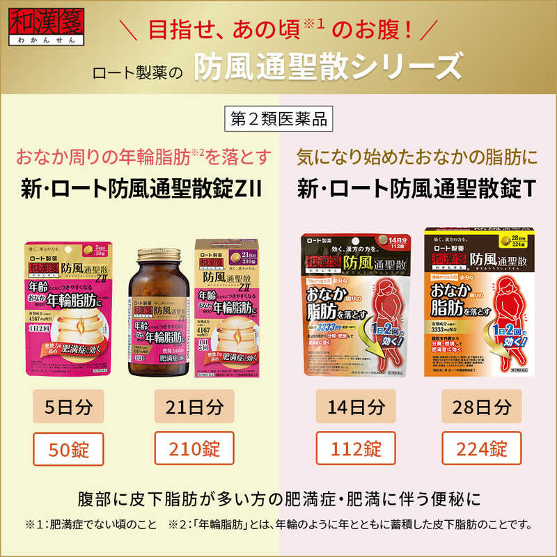 ロート製薬 ロート製薬 【第2類医薬品】ロート 防風通聖散錠満量a (168錠) ★セルフメディケーション税制対象商品  
