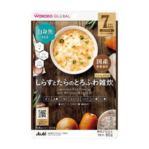 アサヒグループ食品 WAKODO GLOBALしらすとたらのとろふわ雑炊 80g WAKODO GLOBAL アサヒグループ食品 WAKODO GLOBALしらすとたらのとろふわ雑炊 80g WAKODO GLOBAL