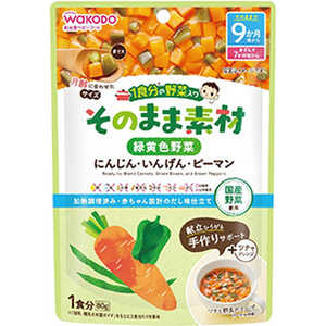 アサヒグループ食品 1食分の野菜入り そのまま素材 緑黄色野菜 80g アサヒグループ食品 1食分の野菜入り そのまま素材 緑黄色野菜 80g