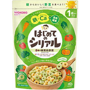 アサヒグループ食品 はじめてのシリアル 8種の緑黄色野菜 40g アサヒグループ食品 はじめてのシリアル 8種の緑黄色野菜 40g