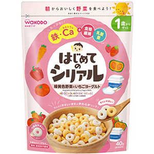 アサヒグループ食品 はじめてのシリアル 緑黄色野菜といちごヨーグルト 40g アサヒグループ食品 はじめてのシリアル 緑黄色野菜といちごヨーグルト 40g