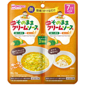 アサヒグループ食品 そのままソース かぼちゃクリーム 40g×2袋 そのままソース