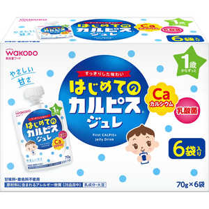アサヒグループ食品 はじめてのカルピスジュレ 70g×6袋 アサヒグループ食品 はじめてのカルピスジュレ 70g×6袋
