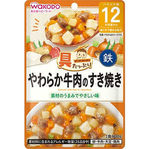 アサヒグループ食品 具たっぷり グーグーキッチン やわらか牛肉のすき焼き (80g)