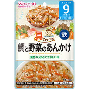 アサヒグループ食品 具たっぷりグーグーキッチン 鯛と野菜のあんかけ 80g アサヒグループ食品 具たっぷりグーグーキッチン 鯛と野菜のあんかけ 80g
