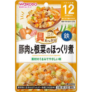 アサヒグループ食品 具たっぷりグーグーキッチン 豚肉と根菜のほっくり煮 80g アサヒグループ食品 具たっぷりグーグーキッチン 豚肉と根菜のほっくり煮 80g