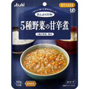 アサヒグループ食品 まんぷく日和 5種野菜の甘辛煮 100g まんぷく日和 