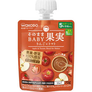 アサヒグループ食品 そのままBABY果実 りんご×トマト 70g そのままBABY果実 