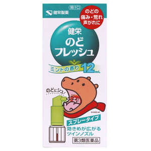 健栄製薬 【第3類医薬品】健栄のどフレッシュ12ml 