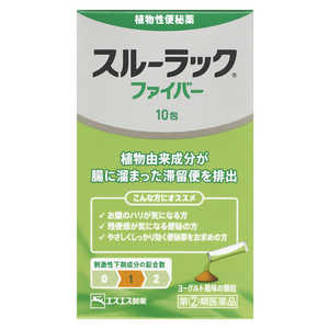 エスエス製薬 【第（2）類医薬品】スルーラックファイバー(10包)〔便秘薬〕 