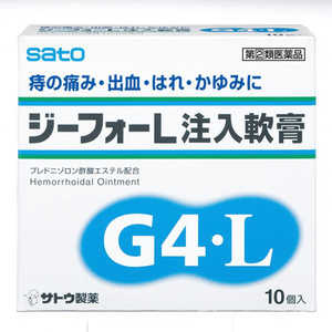 佐藤製薬 【第（2）類医薬品】ジーフォーL注入軟膏(10個入) 