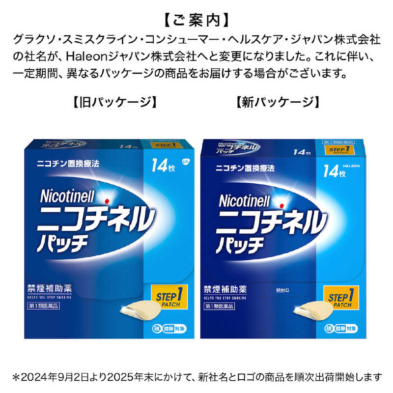 GSK GSK 【第1類医薬品】ニコチネル パッチ20 (14枚) ★セルフメディケーション税制対象商品  