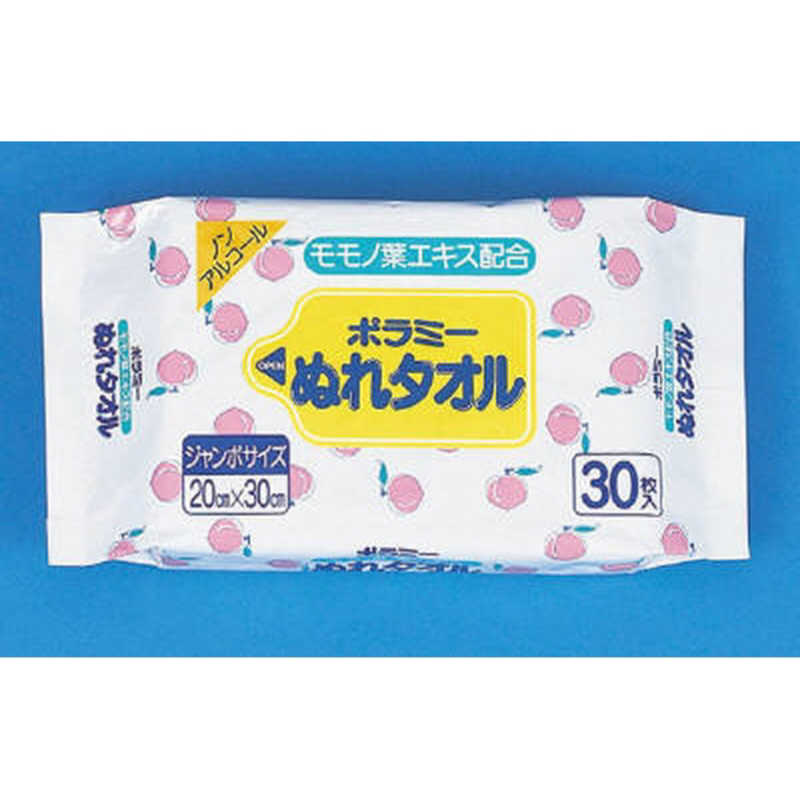 川本産業 川本産業 ポラミー ヌレタオル モモノハ 30枚 ポラミー  