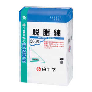 白十字 FC(ファミリーケア)脱脂綿 500g〔包帯・ガーゼなど〕 白十字 FC(ファミリーケア)脱脂綿 500g〔包帯・ガーゼなど〕