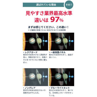 ニデック 液晶テレビ保護パネル LEQUA GUARD [49/50VS型 /反射防止付