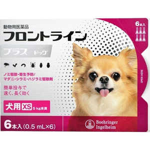 ベーリンガーインゲルハイムアニマルヘルス フロントラインプラス ドッグ 犬用 XS 5kg未満 6本入 (0.5ml×6) (動物用医薬品) ベーリンガーインゲルハイムアニマルヘルス フロントラインプラス ドッグ 犬用 XS 5kg未満 6本入 (0.5ml×6) (動物用医薬品)