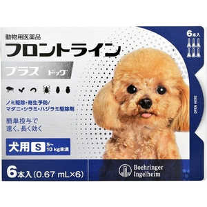 ベーリンガーインゲルハイムアニマルヘルス フロントラインプラス ドッグ 犬用 S 5~10kg未満 6本入 (0.67ml×6) (動物用医薬品) ベーリンガーインゲルハイムアニマルヘルス フロントラインプラス ドッグ 犬用 S 5~10kg未満 6本入 (0.67ml×6) (動物用医薬品)
