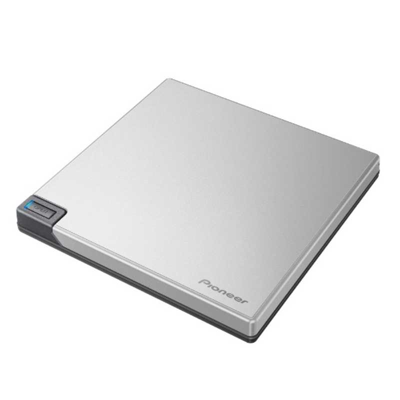 パイオニア PIONEER パイオニア PIONEER ポータブルブルーレイドライブ USB 3.2 Gen1 SNOW WHITE SILVER [USB-A／USB-C] BDR-XD08SV BDR-XD08SV